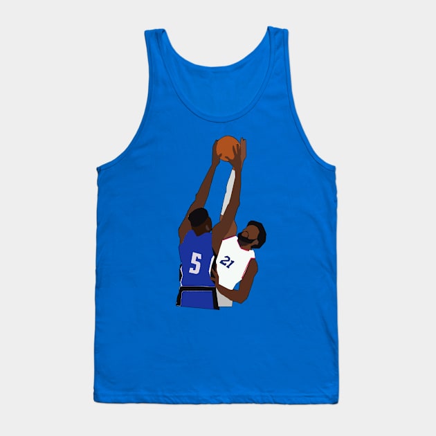 Mo Bamba Dunk on Joel Embiid - Orlando Magic Tank Top by xavierjfong